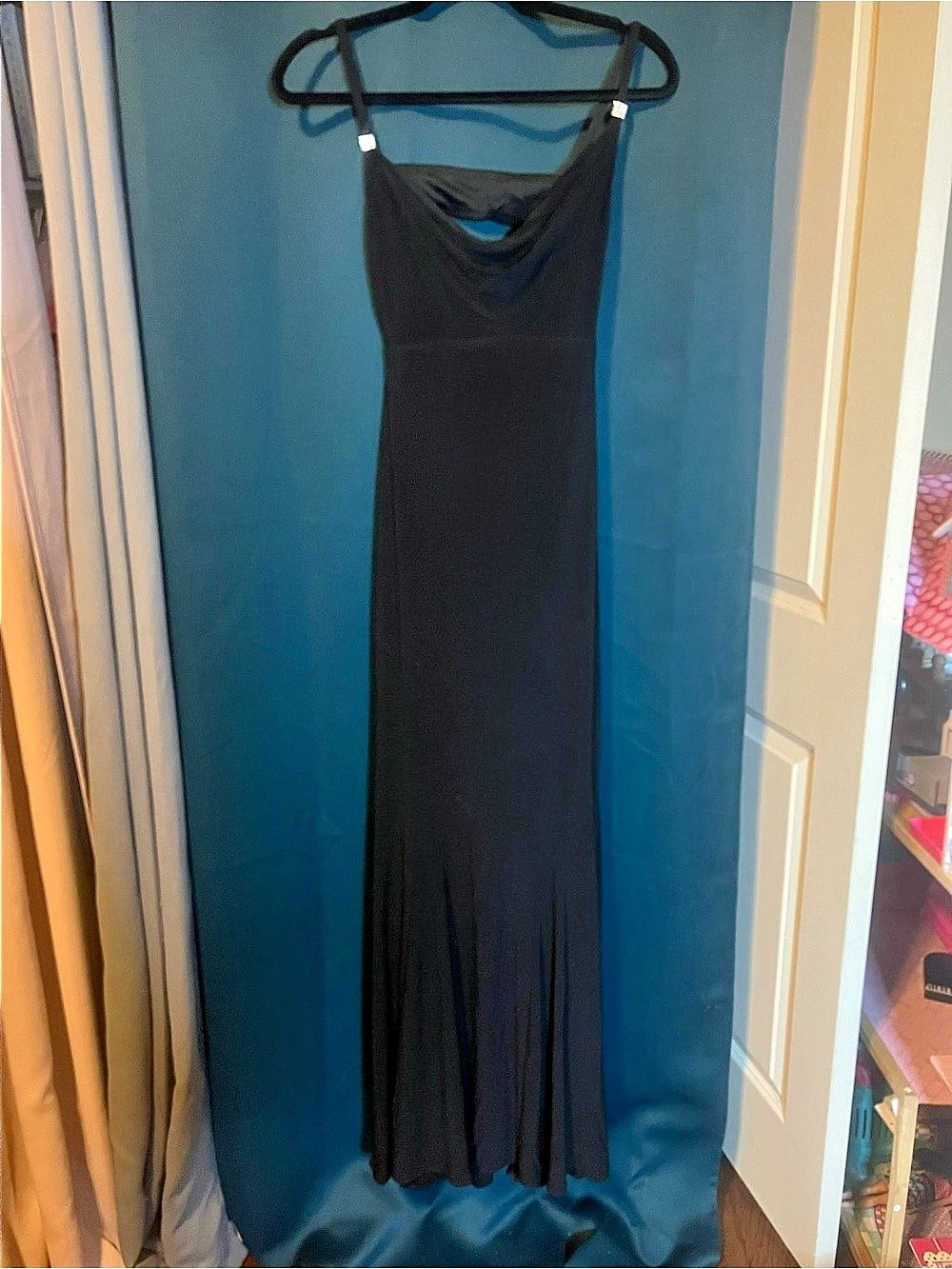 Blondie Nites Black Maxi Dress Size 9 Like New